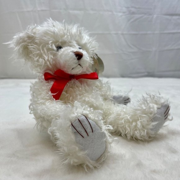 First & Main Scraggles 11" Teddy Bear Plush Stuffed Toy White Tags Attached - Picture 3 of 12